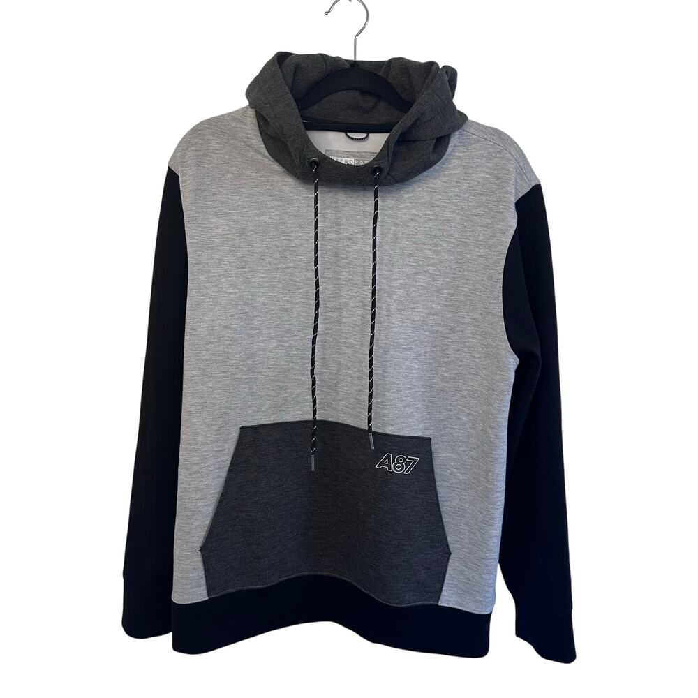 Mens Aeropostale air softspun tech fleece A87 logo pullover hoodie size M